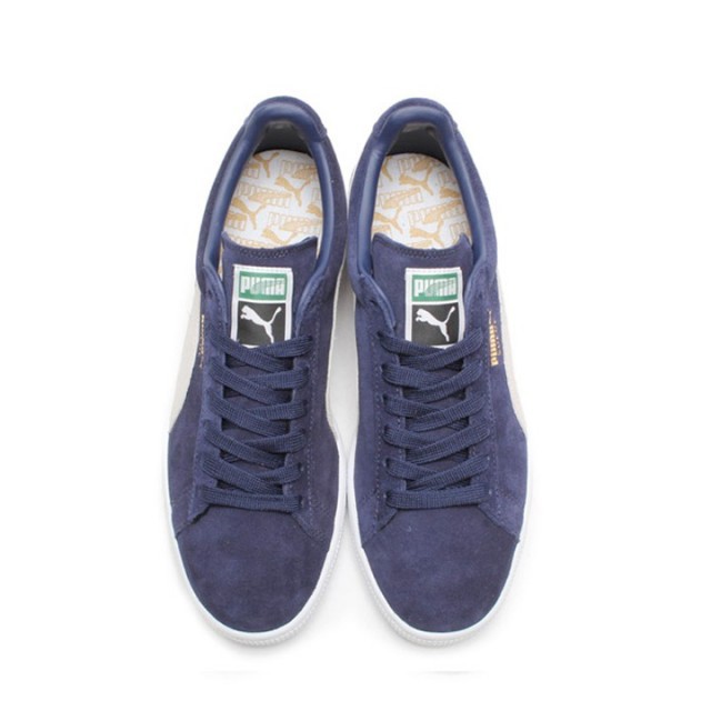 Jual Sepatu Sneakers Puma Suede Classic White Navy Original 356568-51 - v3.ncrsport.com