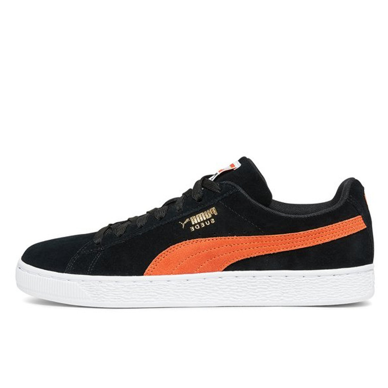 Beli Sepatu Sneakers Puma Suede Classic Black Orange Original 365347-38