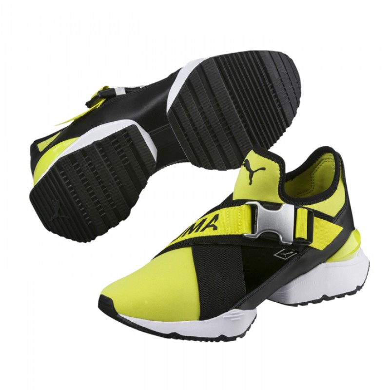 Jual Sepatu Sneakers Wanita Puma Wmns Muse Cut-Out Black Volt Original 367457-03 - v3.ncrsport.com