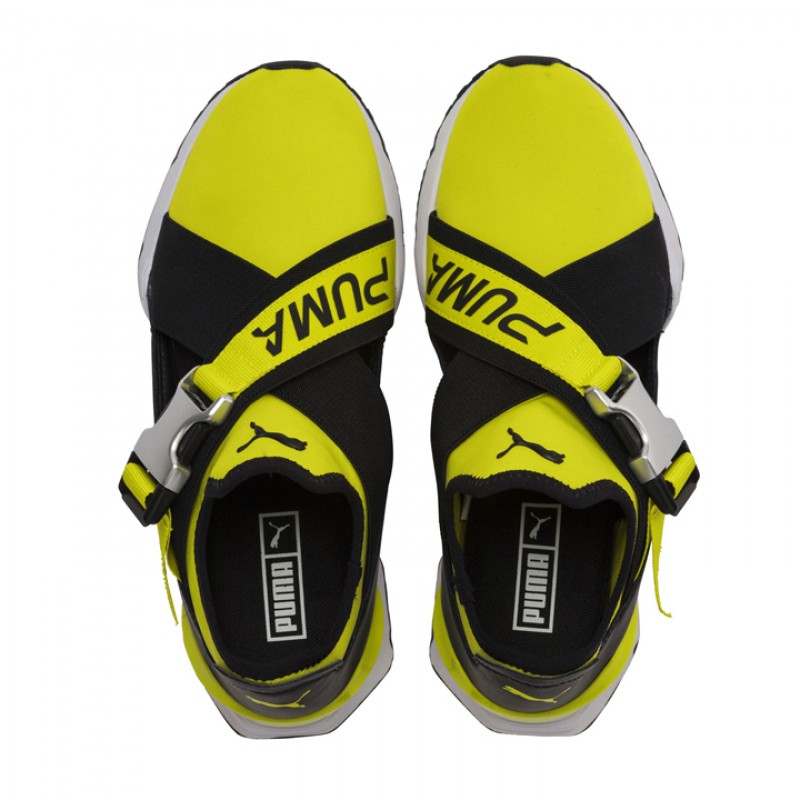 Jual Sepatu Sneakers Wanita Puma Wmns Muse Cut-Out Black Volt Original 367457-03 - v3.ncrsport.com