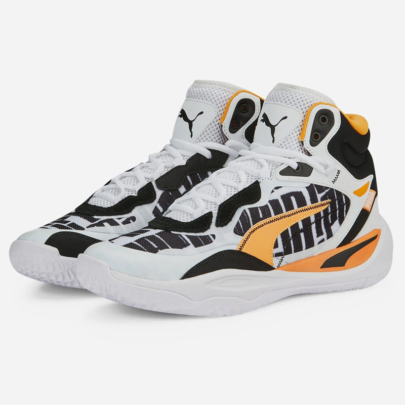 Jual Sepatu Basket Puma Playmaker Pro Mid Block Party White Original 37832801 - v3.ncrsport.com