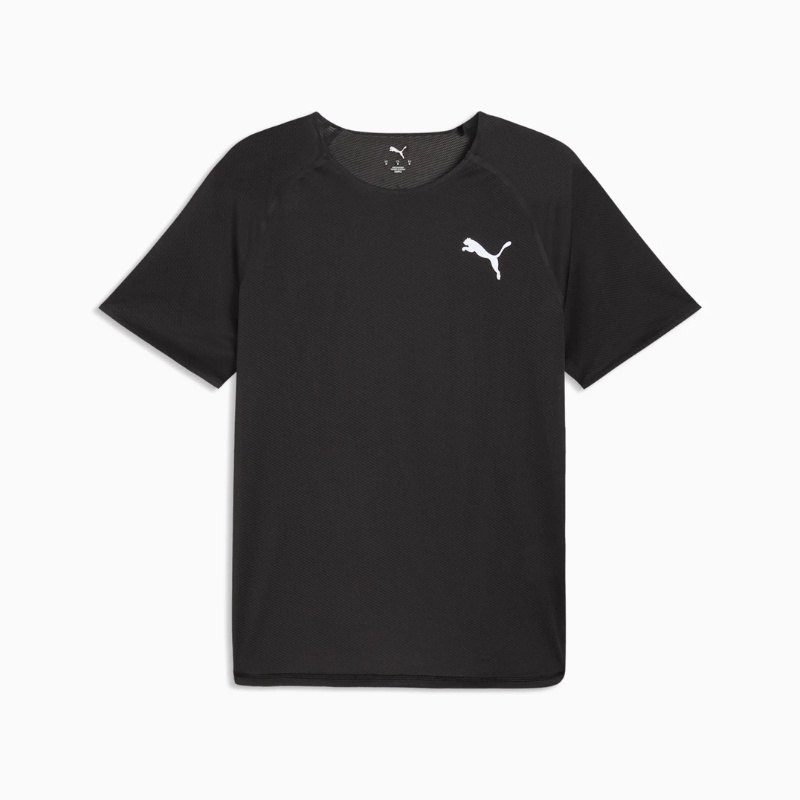 Jual Baju Lari Puma Lightspeed Running Tee Men Black Original 52841901 - v3.ncrsport.com