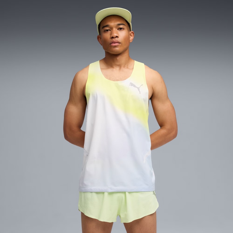 Jual Baju Lari Puma Lightspeed Ultraweave Graphic Running Singlet Men Silver Mist Original 52856442 - v3.ncrsport.com