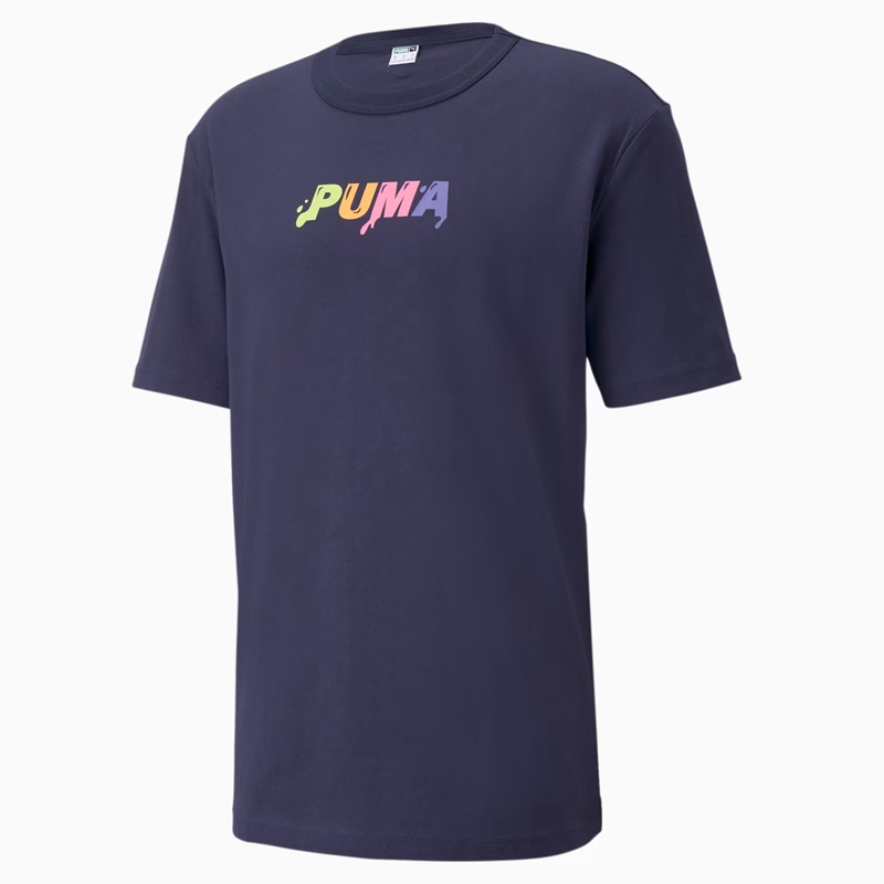 Jual Baju Sneakers Puma Downtown Logo Relaxed Firt Tee Peacoat Original 53248806 - v3.ncrsport.com