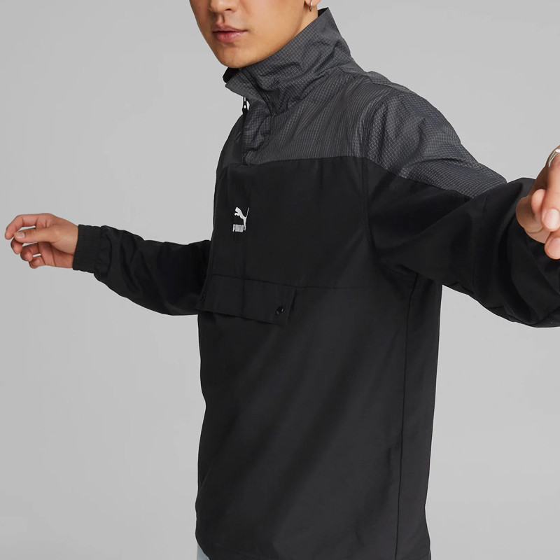 Jual Baju Training Puma Swxp Half-Zip Jacket Black Original 53566401 - v3.ncrsport.com