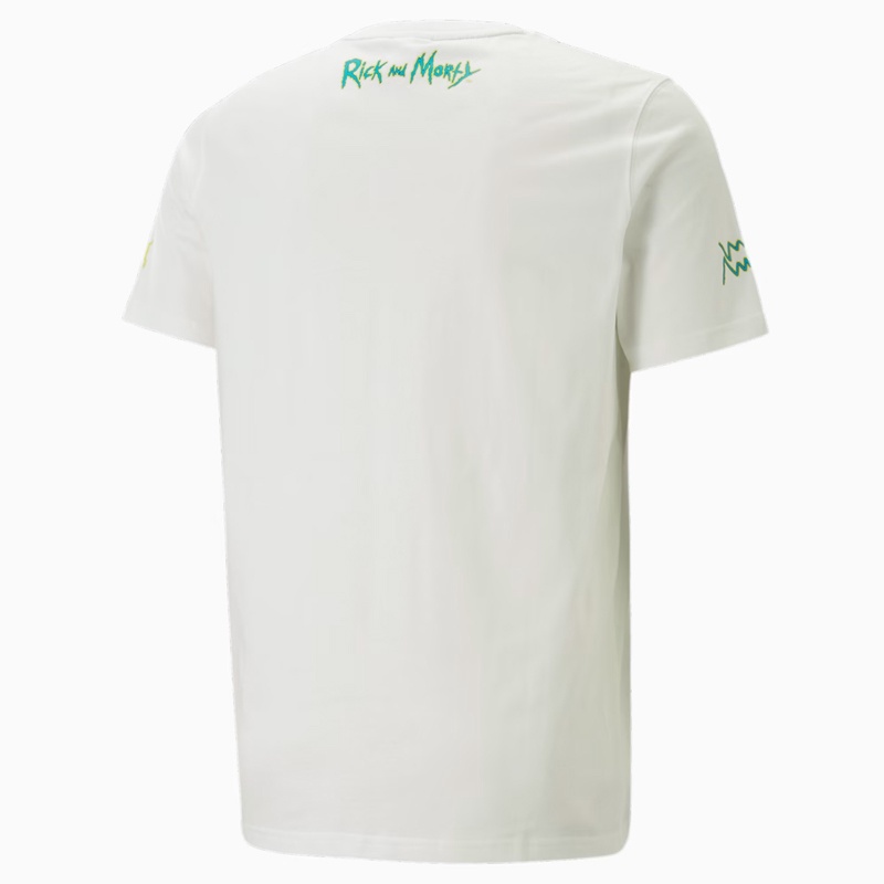 Jual Baju Basket Puma X Rick And Morty Pickle Rick Tee White Original 53709701 - v3.ncrsport.com