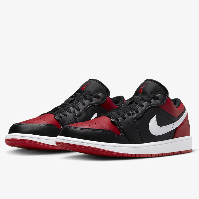 Jual Sepatu Sneakers Air Jordan Aj 1 Low Reverse Bred Black Red Original 553558-066 - v3.ncrsport.com