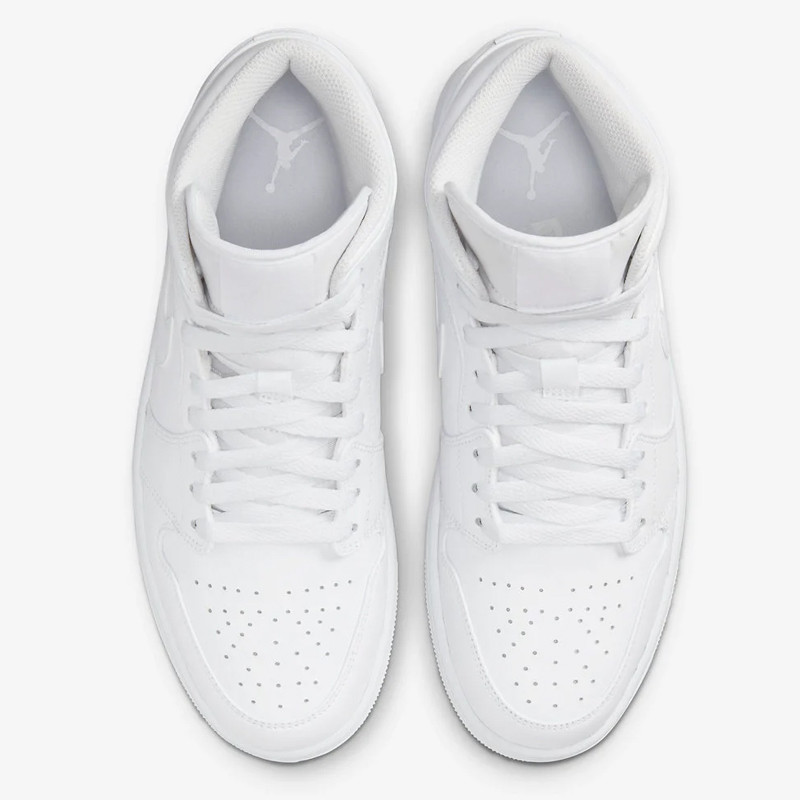 Jual Sepatu Sneakers Air Jordan Aj 1 Mid Triple White Original 554724-136 - v3.ncrsport.com