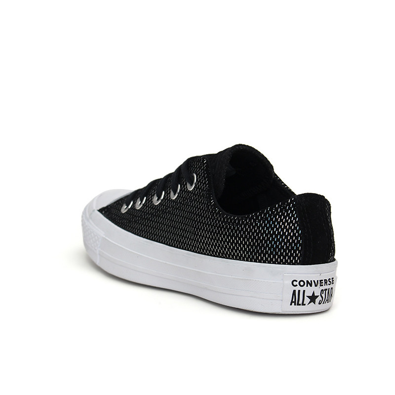 Jual Sepatu Sneakers Converse Chuck Taylor Shimmer Suede All Star - Ox Black Original 566274C - v3.ncrsport.com