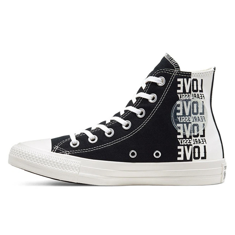 Jual Sepatu Sneakers Wanita Converse Wmns Chuck Taylor All Star Love Fearlessly High Top Black Original 567309C - v3.ncrsport.com