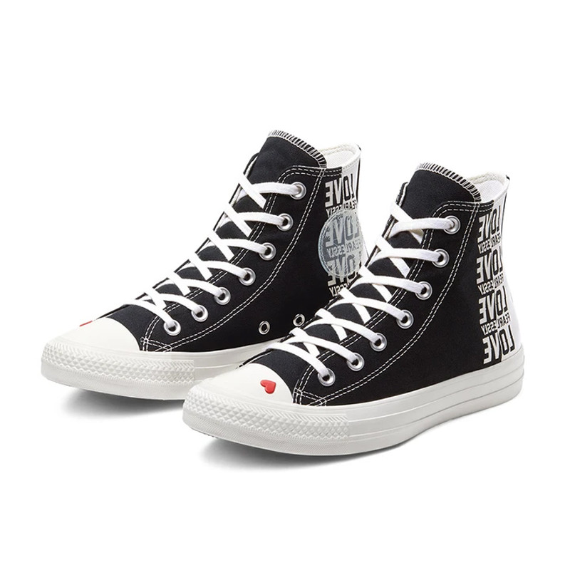 Jual Sepatu Sneakers Wanita Converse Wmns Chuck Taylor All Star Love Fearlessly High Top Black Original 567309C - v3.ncrsport.com