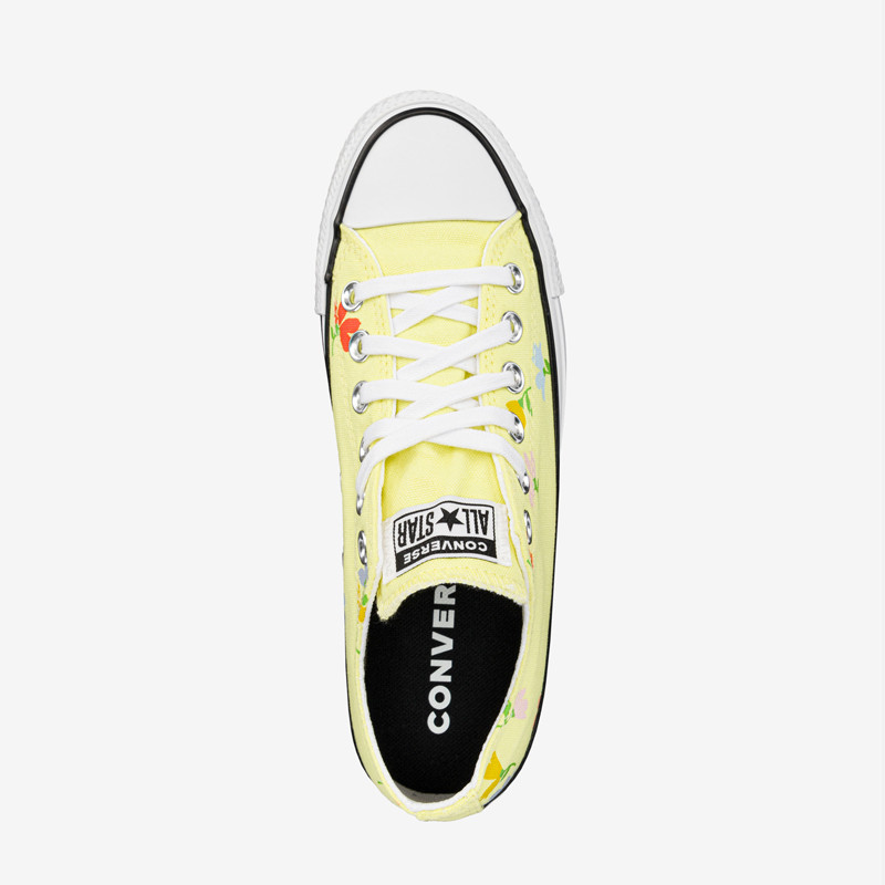 Jual Sepatu Sneakers Wanita Converse Wmns Floral Print Chuck Taylor All Star Low Top Yellow Original 570918C - v3.ncrsport.com