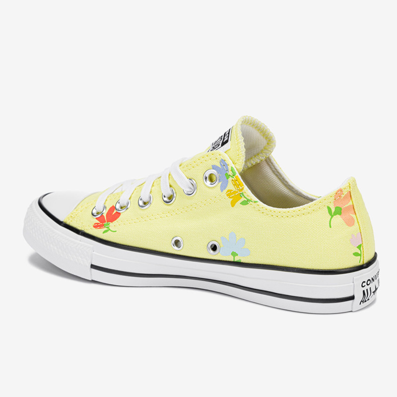 Jual Sepatu Sneakers Wanita Converse Wmns Floral Print Chuck Taylor All Star Low Top Yellow Original 570918C - v3.ncrsport.com