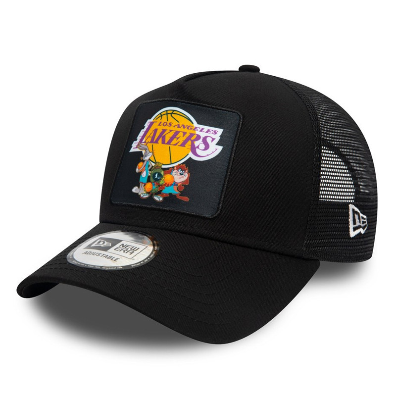Jual Aksesoris Sneakers New Era La Lakers Space Jam A-Frame Trucker Cap Black Original 60191779 - v3.ncrsport.com