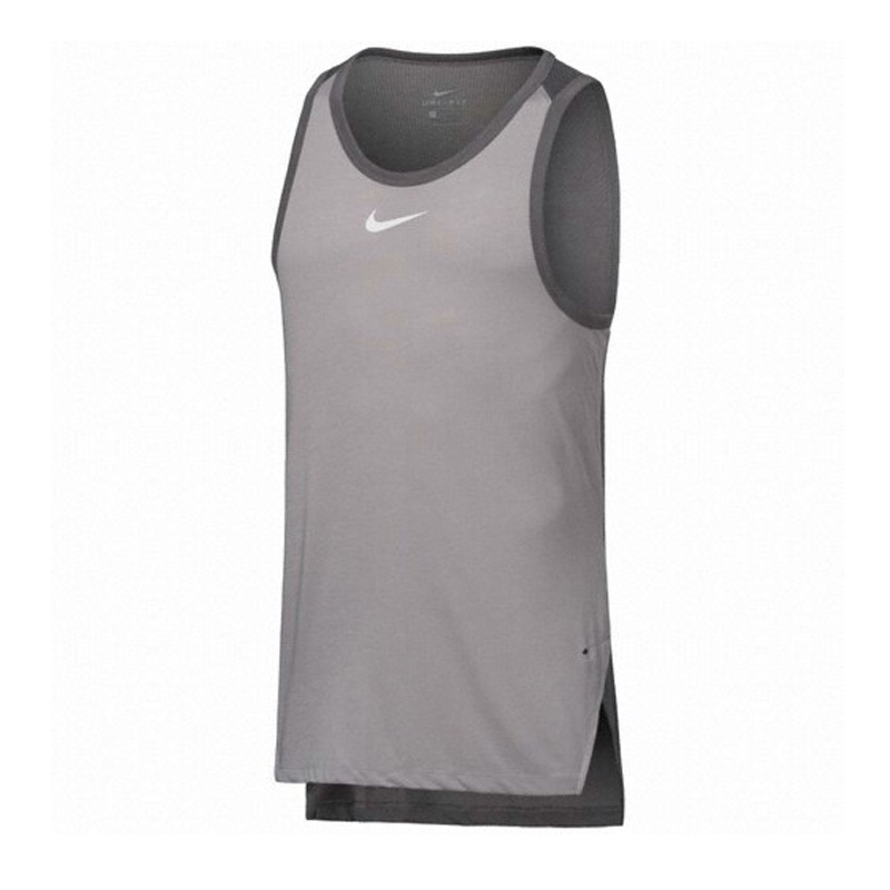 Jual Baju Basket Nike Breathe Elite Tank Grey Original 891712-027 - v3.ncrsport.com