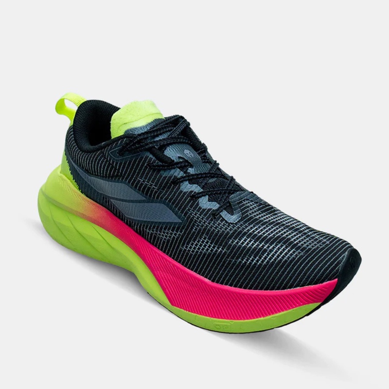 Jual Sepatu Lari Mills Enerstrike Blitz M2 Black - Neon Green - Magenta Original 9107103 - v3.ncrsport.com