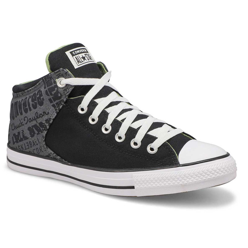 Jual Sepatu Sneakers Converse Chuck Taylor All Star High Street Logo Collage Black Grey Original A02820C - v3.ncrsport.com