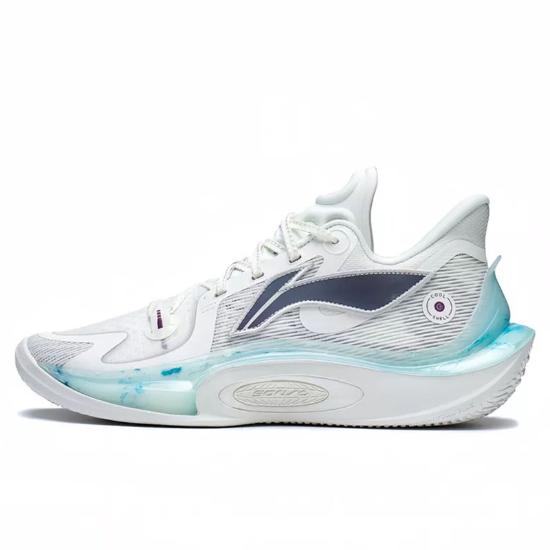 Beli Sepatu Basket Li-Ning Sonic 11 White Blue Original Abat021-2