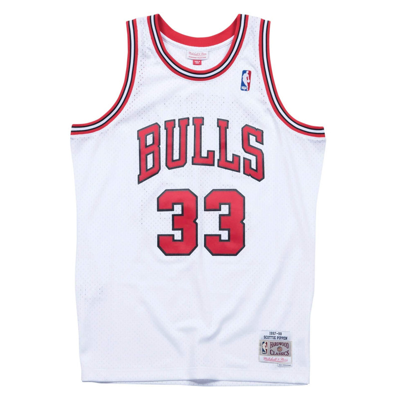 Beli Baju Basket Mitchell N Ness Chicago Bulls Scottie Pippen Swingman Jersey White Original Ac18054-Cbuwhit97Spi