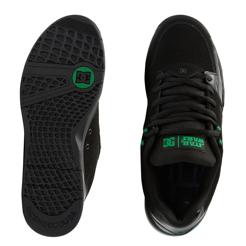 Jual Sepatu Skate Dc Shoes Star Wars Versatile Black Green Original Adys200071-Bgn - v3.ncrsport.com