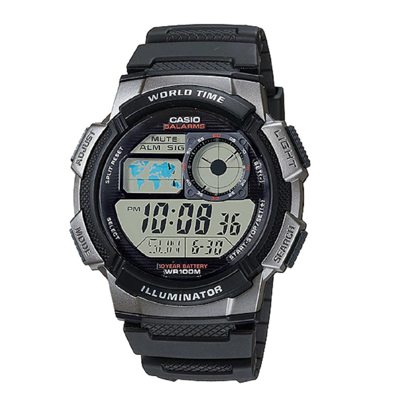 Jual Jam Tangan Training Pria Casio Water Resistance 100M Black Resin Band Black Grey Original Ae-1000W-1Bvdf - v3.ncrsport.com