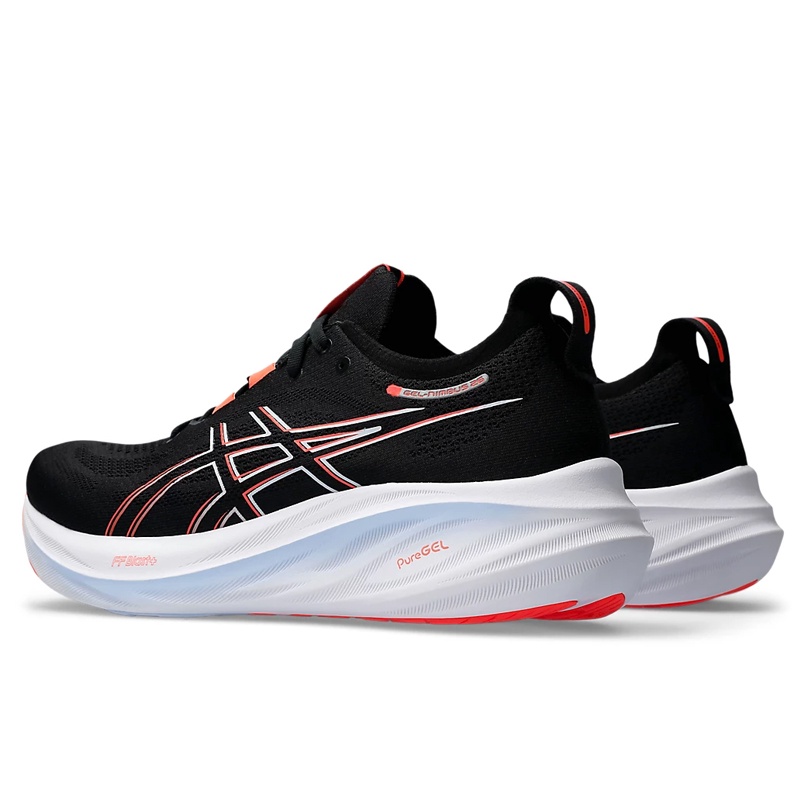 Jual Sepatu Lari Asics Gel-Nimbus 26 Black True Red Original Asi111B79403 - v3.ncrsport.com