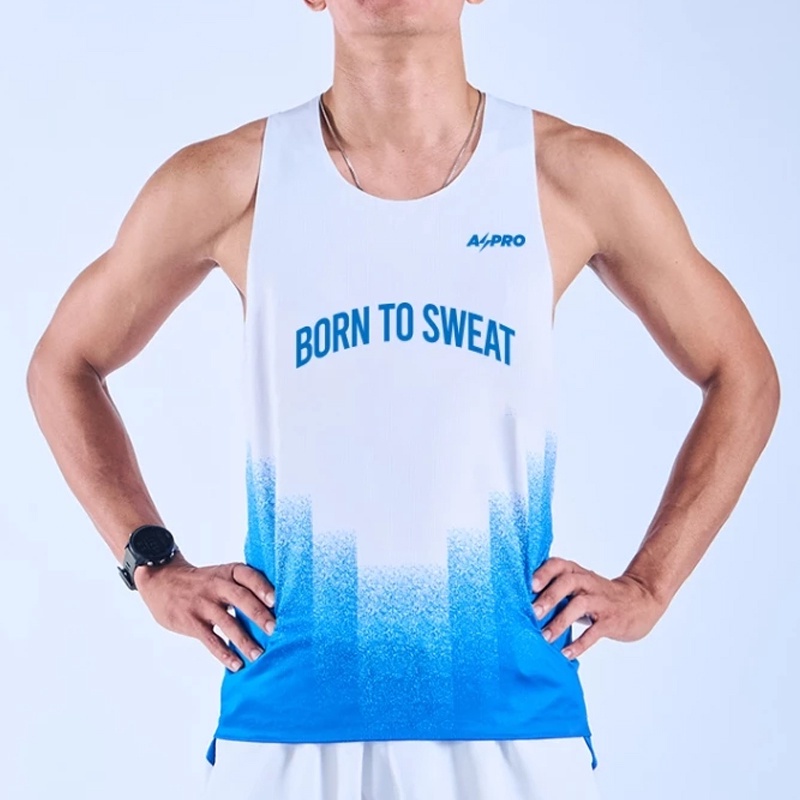 Jual Baju Lari Aspro Aspro Singlet Bts White-Blue Original Aspro-Singlet-Bts-Wb - v3.ncrsport.com