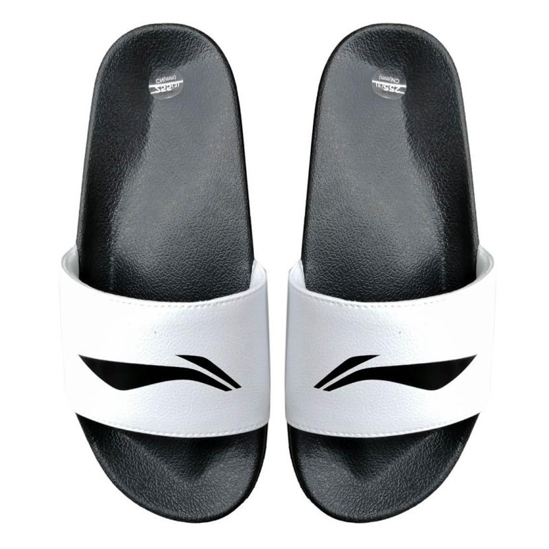 Jual Sandal Training Li-Ning Slide White Black Original Aycs001-1 - v3.ncrsport.com