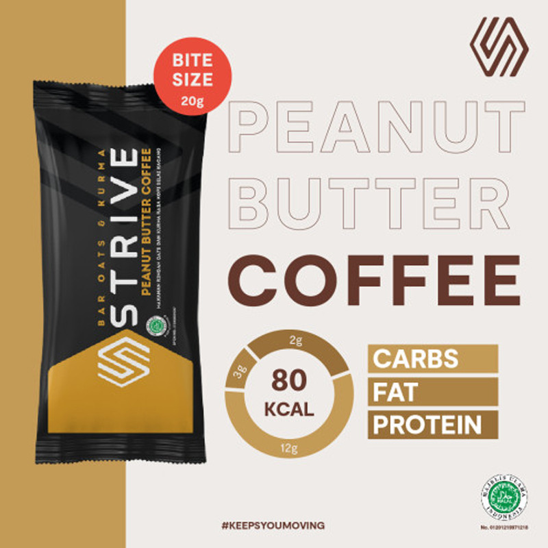 Jual Suplemen Lari Strive Energy Bar Bite Size Peanut Butter Coffee Multicolor Original Barbite-Pbutter - v3.ncrsport.com