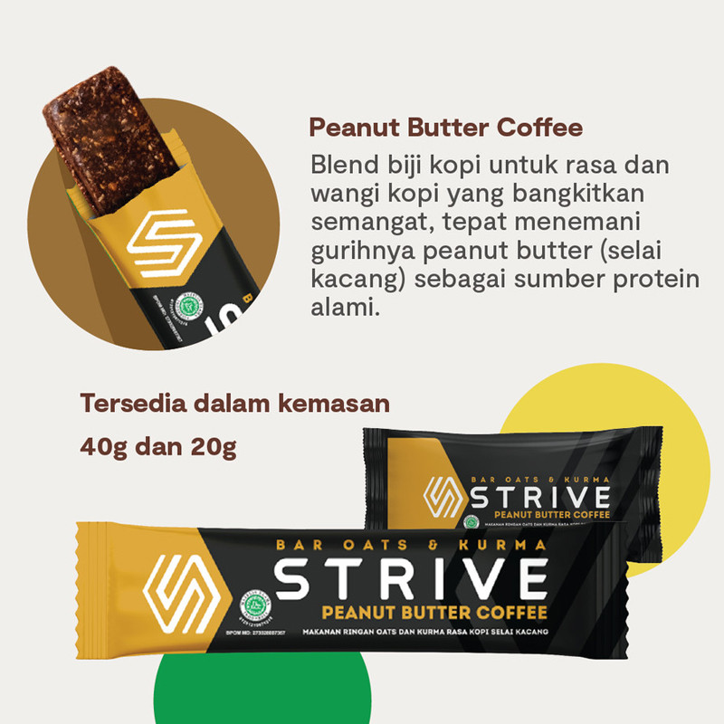 Jual Suplemen Lari Strive Energy Bar Bite Size Peanut Butter Coffee Multicolor Original Barbite-Pbutter - v3.ncrsport.com