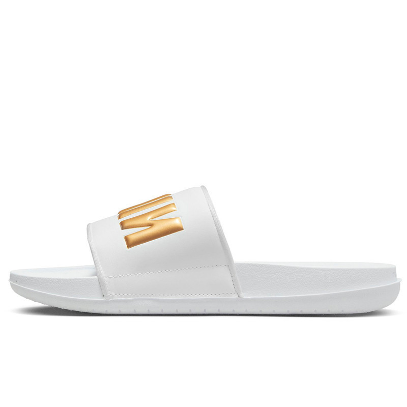 Jual Sandal Sneakers Wanita Nike Wmns Offcourt Slides White Gold Original Bq4632-106 - v3.ncrsport.com