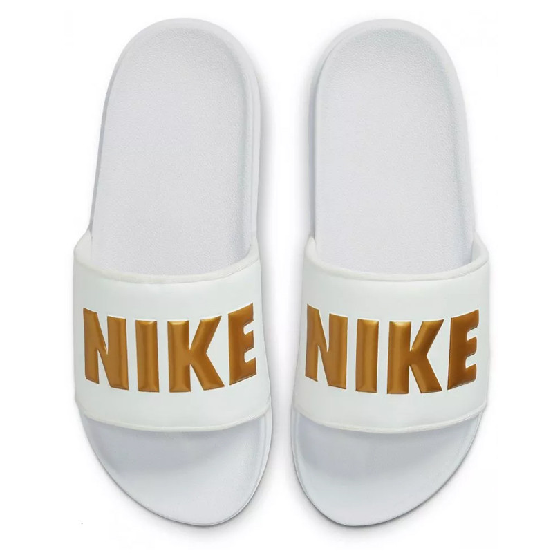 Jual Sandal Sneakers Wanita Nike Wmns Offcourt Slides White Gold Original Bq4632-106 - v3.ncrsport.com