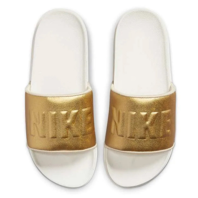 Jual Sandal Sneakers Wanita Nike Wmns Offcourt Slides Gold Original Bq4632-108 - v3.ncrsport.com