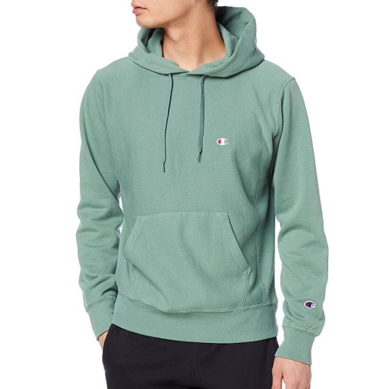 Jual Baju Sneakers Champion Logo Hoodie Green Original C3-R110-As - v3.ncrsport.com