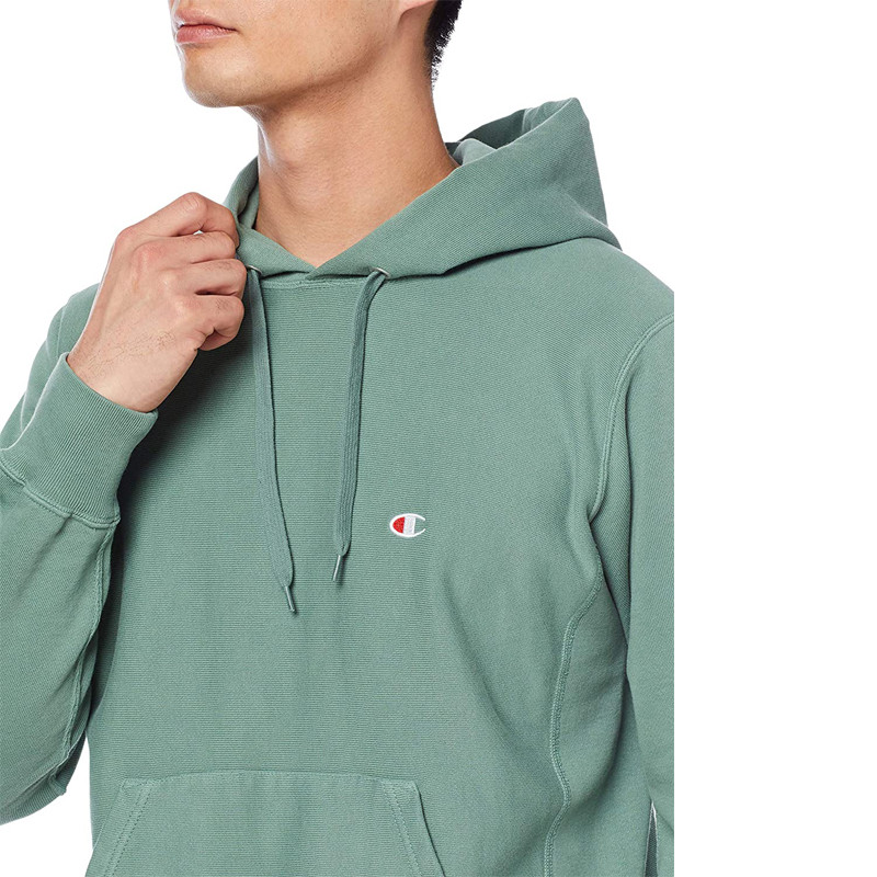 Jual Baju Sneakers Champion Logo Hoodie Green Original C3-R110-As - v3.ncrsport.com