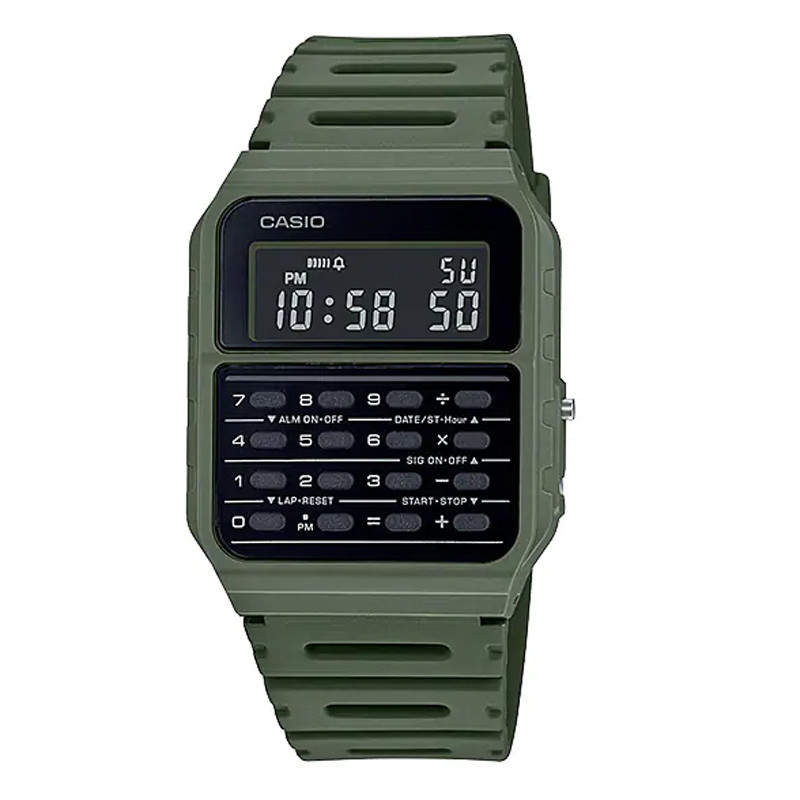 Jual Jam Tangan Training Pria Casio Calculator Databank Digital Dial Army Green Original Ca-53Wf-3Bdf - v3.ncrsport.com