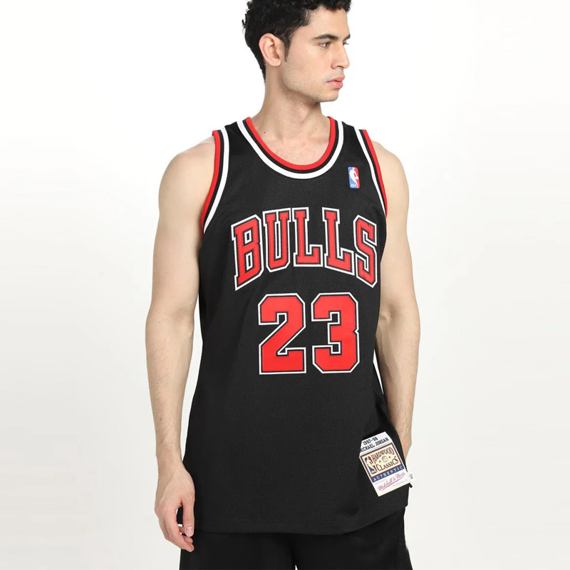 Jual Baju Basket Mitchell N Ness Michael Jordan '97 Alternate Chicago Bulls Authentic Jersey Black Original Cbublck97Mjo - v3.ncrsport.com