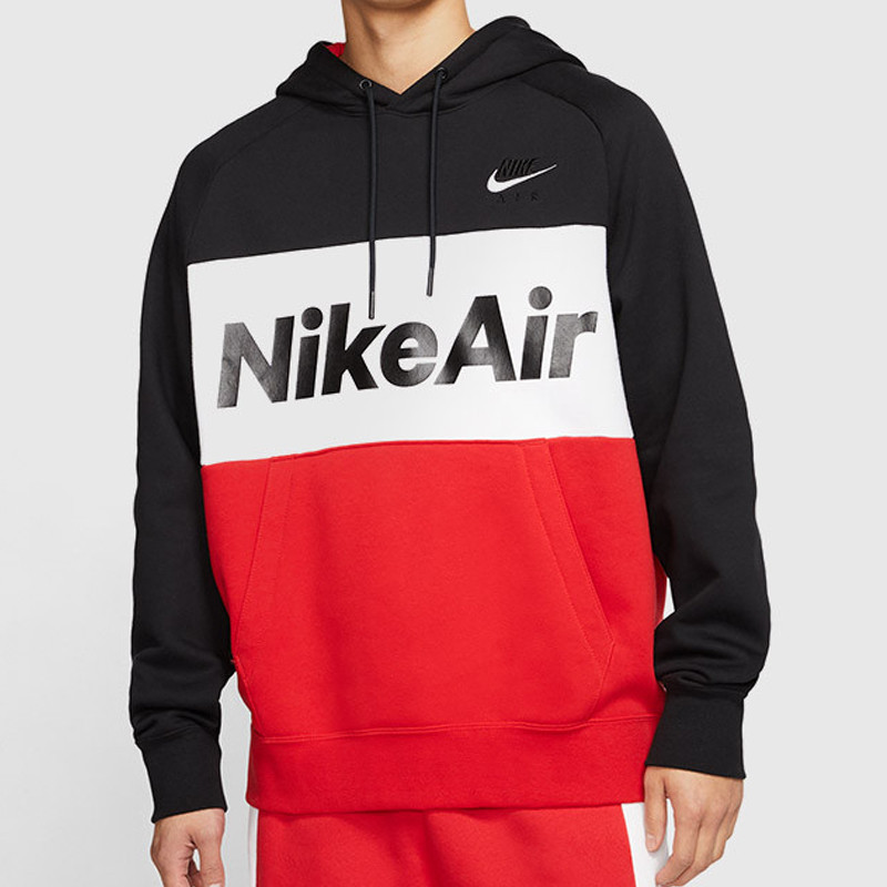 Jual Baju Sneakers Nike Air Fleece Pullover Hoodie Black University Red Original Cj4825-011 - v3.ncrsport.com