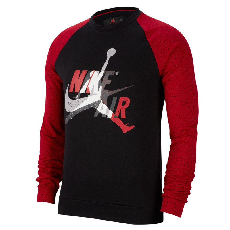 Jual Baju Basket Air Jordan Jumpman Classics Fleece Crew Black Gym Red Original Ck2848-010 - v3.ncrsport.com