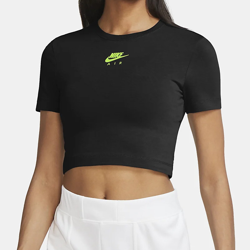 Jual Baju Sneakers Wanita Nike Wmns Air Crop Top Black Original Cu5563-011 - v3.ncrsport.com