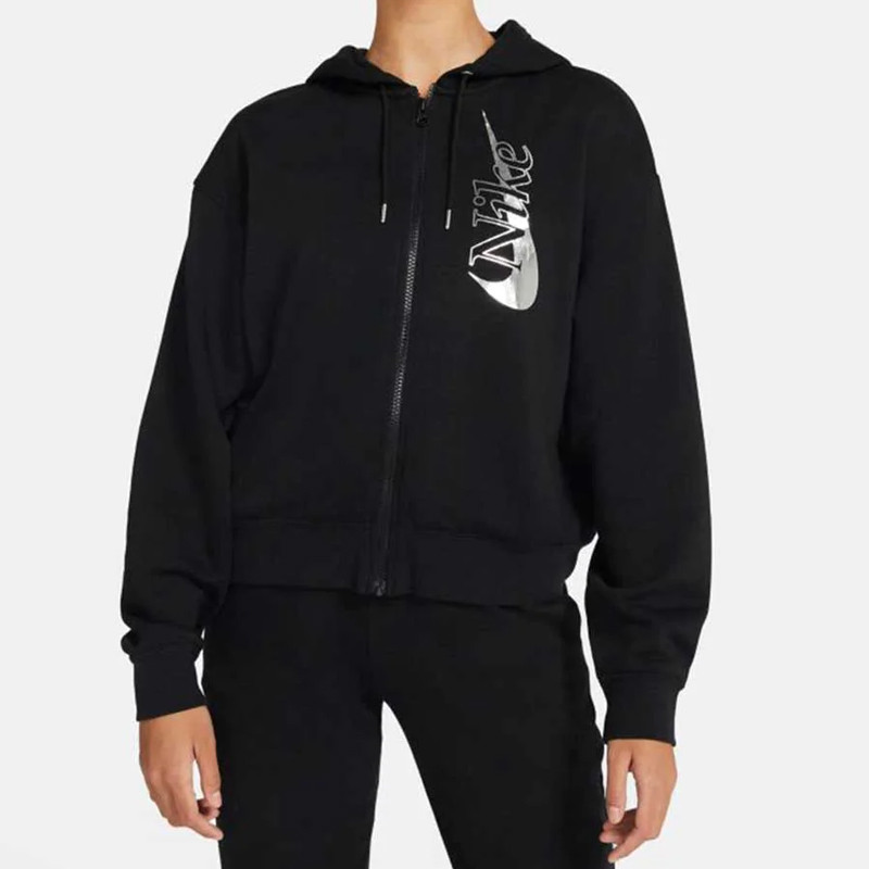 Jual Baju Training Wanita Nike Wmns Full-Zip Fleece Hoodie Black Original Cu6484-010 - v3.ncrsport.com