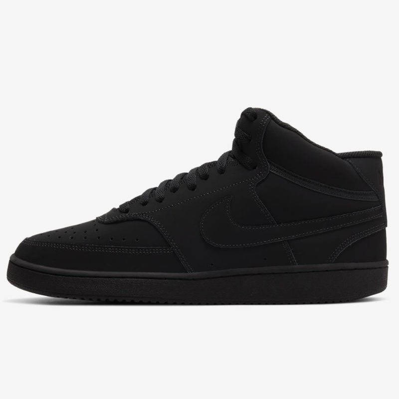 Beli Sepatu Sneakers Nike Court Vision Mid Black Original Cu6620-001