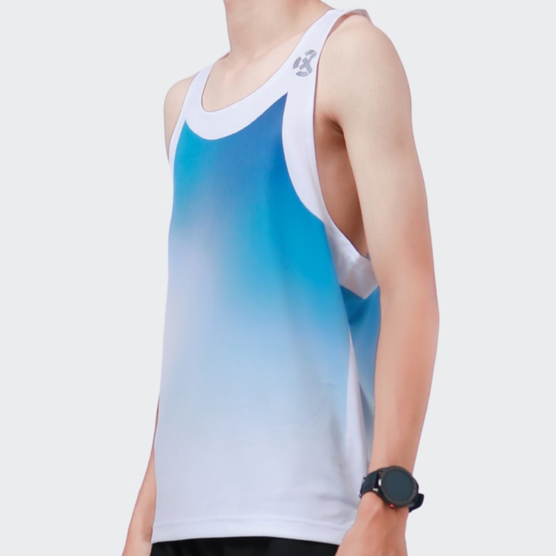 Jual Baju Lari Rechampx Race Tank Top White-Blue Original Cx-R020214-414 - v3.ncrsport.com