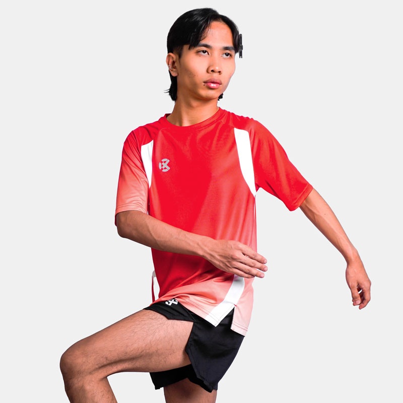 Jual Baju Lari Rechampx Race Short Sleeves Top Red - White Original Cx-R030314-610 - v3.ncrsport.com