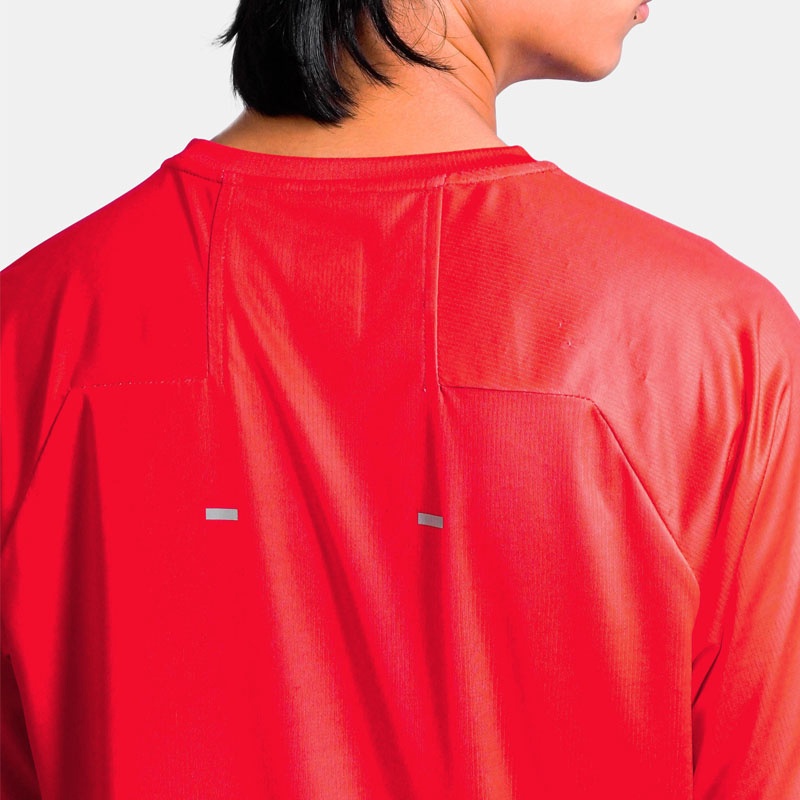 Jual Baju Lari Rechampx Race Short Sleeves Top Red - White Original Cx-R030314-610 - v3.ncrsport.com