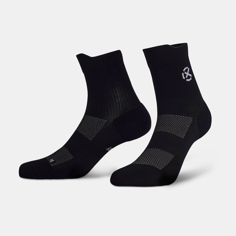 Jual Kaos Kaki Lari Rechampx Dly-Run Quarter Socks 1X Black Original Cx-R270205-001 - v3.ncrsport.com