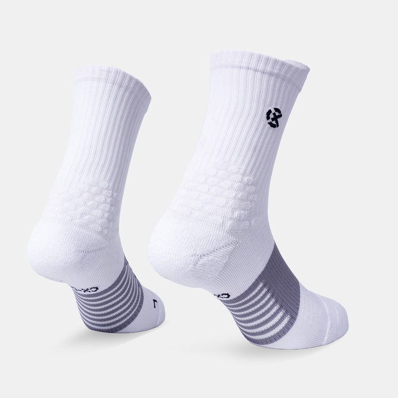 Jual Kaos Kaki Lari Rechampx Pwr-Run Crew Socks 1X White/Grey Original Cx-R280105-101 - v3.ncrsport.com