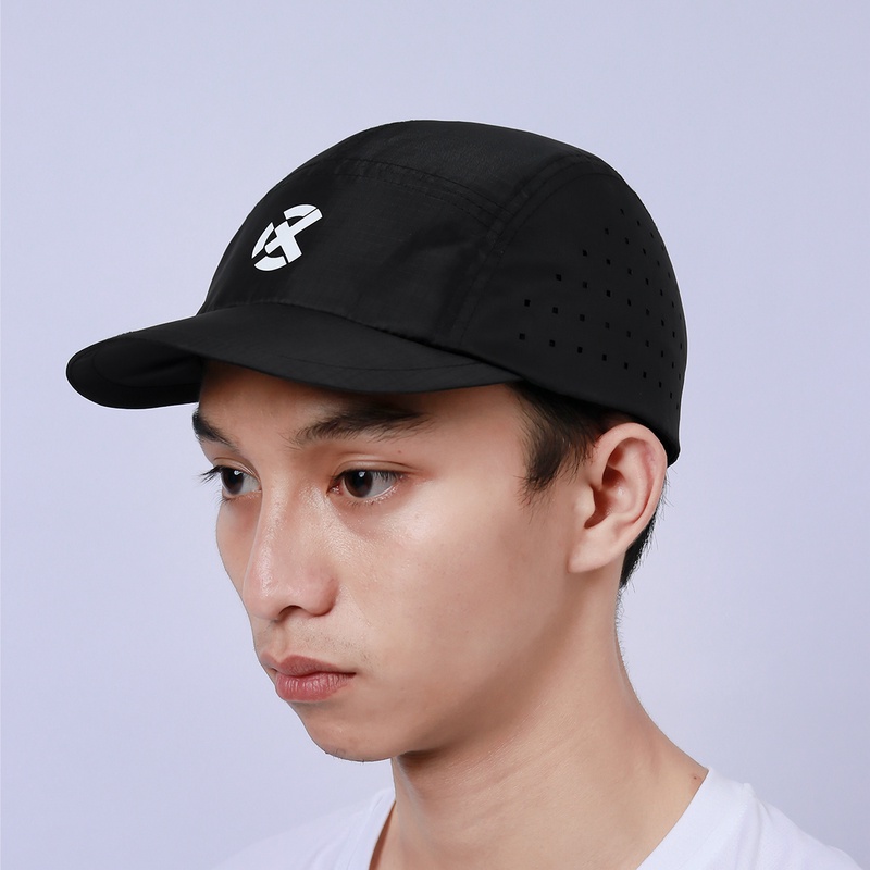 Jual Topi Lari Rechampx Race Cap Black - White Original Cx-R320309-001 - v3.ncrsport.com