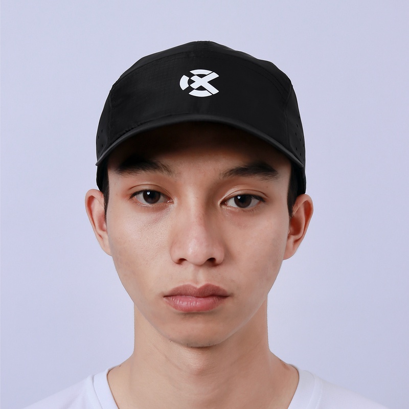 Jual Topi Lari Rechampx Race Cap Black - White Original Cx-R320309-001 - v3.ncrsport.com