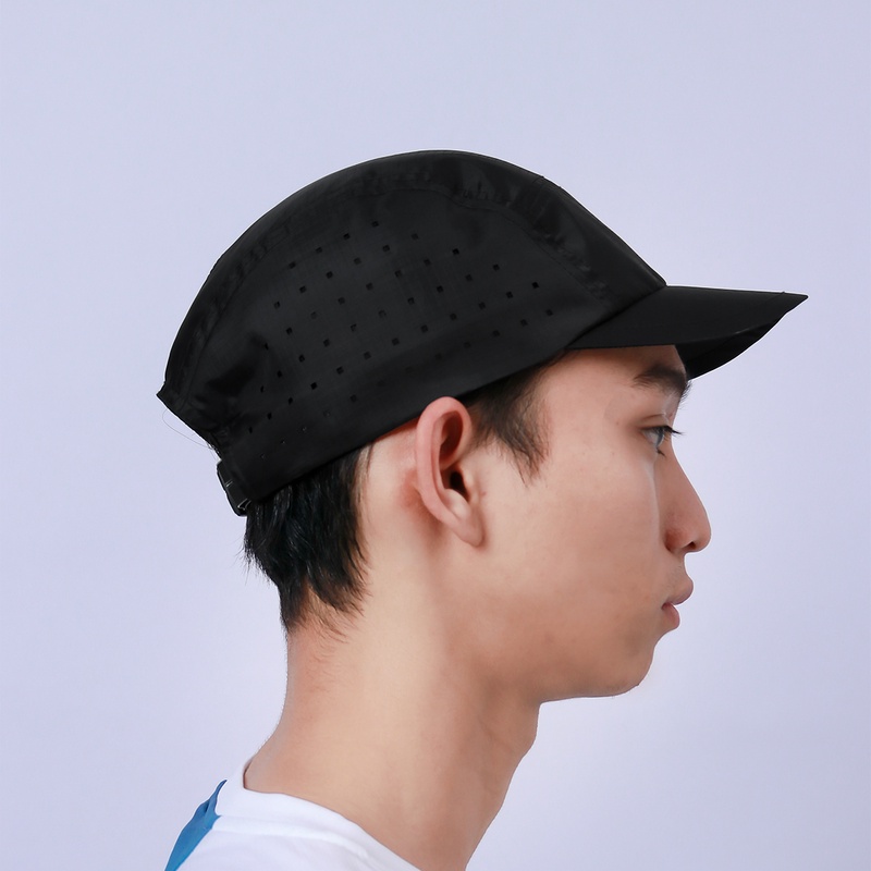 Jual Topi Lari Rechampx Race Cap Black - White Original Cx-R320309-001 - v3.ncrsport.com